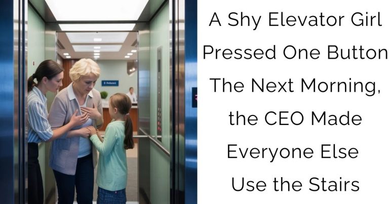 A Shy Elevator Girl Pressed One Button—The Next Morning, the CEO Made Everyone Else Use the Stairs