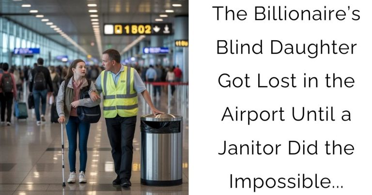 The Billionaire’s Blind Daughter Got Lost in the Airport — Until a Janitor Did the Impossible…