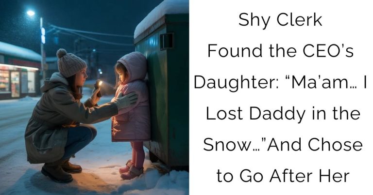 Shy Clerk Found the CEO’s Daughter: “Ma’am… I Lost Daddy in the Snow…”—And Chose to Go After Her