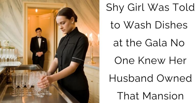 Shy Girl Was Told to Wash Dishes at the Gala—No One Knew Her Husband Owned That Mansion
