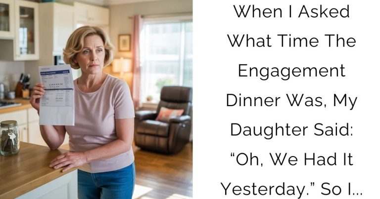 When I Asked What Time The Engagement Dinner Was, My Daughter Said: “Oh, We Had It Yesterday.” So I…