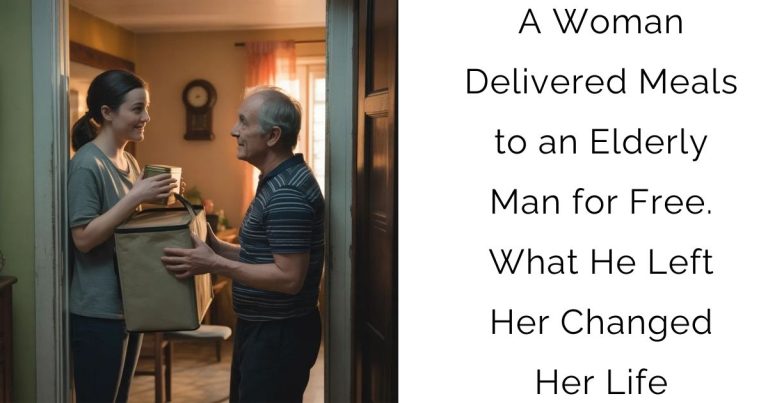 A Woman Delivered Meals to an Elderly Man for Free. What He Left Her Changed Her Life