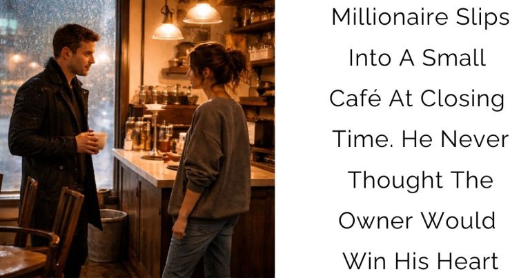Millionaire Slips Into A Small Café At Closing Time. He Never Thought The Owner Would Win His Heart