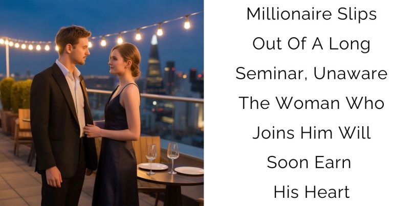 Millionaire Slips Out Of A Long Seminar, Unaware The Woman Who Joins Him Will Soon Earn His Heart