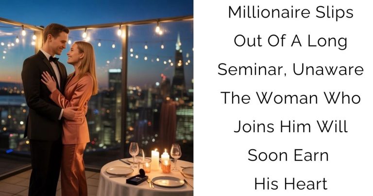 Millionaire Slips Out Of A Long Seminar, Unaware The Woman Who Joins Him Will Soon Earn His Heart