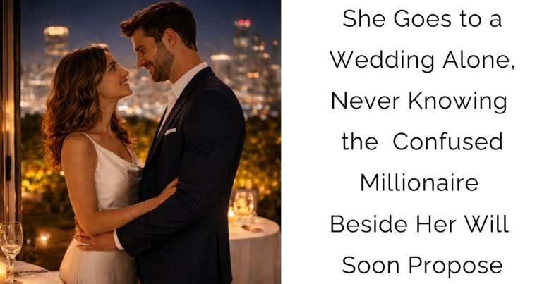 She Goes to a Wedding Alone, Never Knowing the Confused Millionaire Beside Her Will Soon Propose