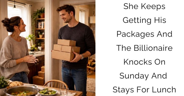 She Keeps Getting His Packages And The Billionaire Knocks On Sunday And Stays For Lunch