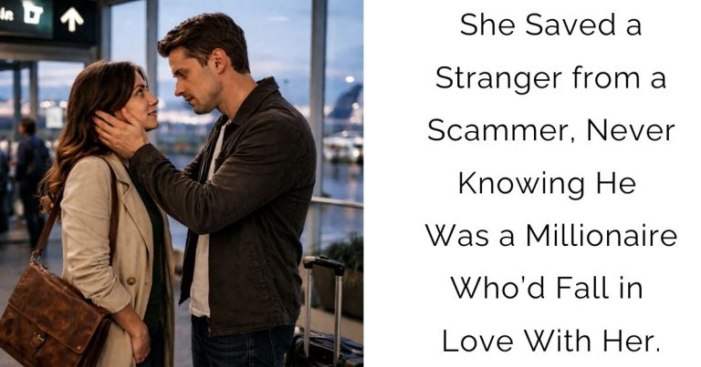 She Saved a Stranger from a Scammer, Never Knowing He Was a Millionaire Who’d Fall in Love With Her.