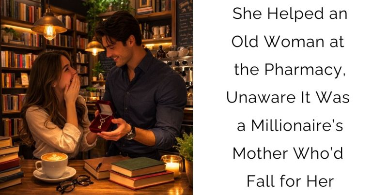 She Helped an Old Woman at the Pharmacy, Unaware It Was a Millionaire’s Mother Who’d Fall for Her