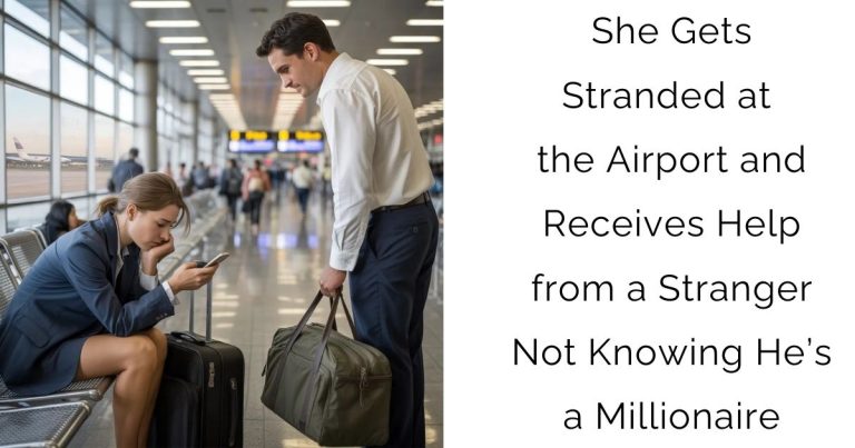 She Gets Stranded at the Airport and Receives Help from a Stranger—Not Knowing He’s a Millionaire