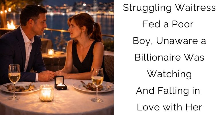 Struggling Waitress Fed a Poor Boy, Unaware a Billionaire Was Watching—And Falling in Love with Her