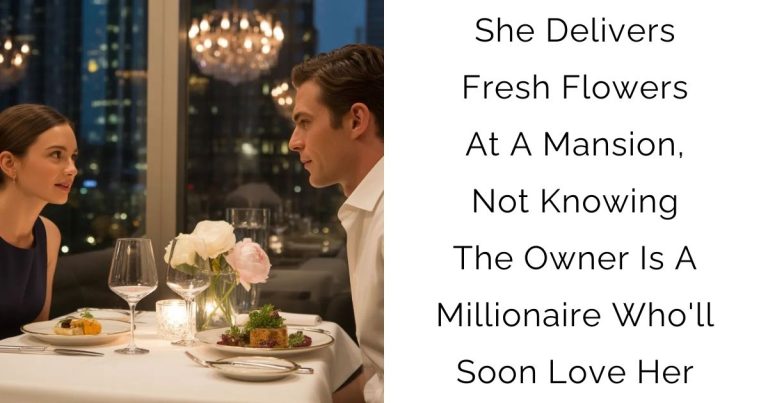 She Delivers Fresh Flowers At A Mansion, Not Knowing The Owner Is A Millionaire Who’ll Soon Love Her