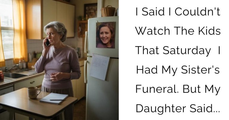 I Said I Couldn’t Watch The Kids That Saturday — I Had My Sister’s Funeral. But My Daughter Said…