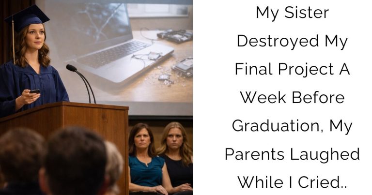 My Sister Destroyed My Final Project A Week Before Graduation, My Parents Laughed While I Cried..