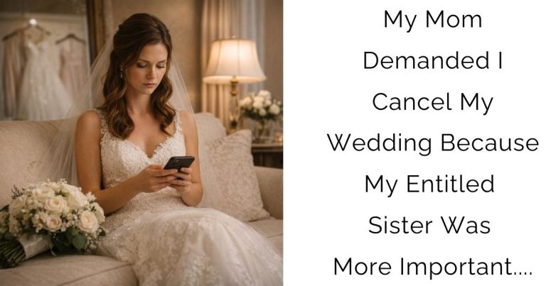 My Mom Demanded I Cancel My Wedding Because My Entitled Sister Was More Important….