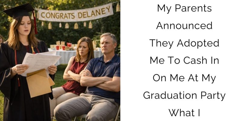 My Parents Announced They Adopted Me To Cash In On Me At My Graduation Party — What I