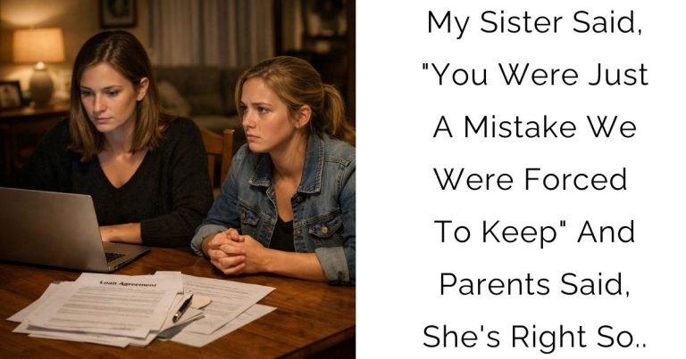 My Sister Said, “You Were Just A Mistake We Were Forced To Keep” And Parents Said, She’s Right So..