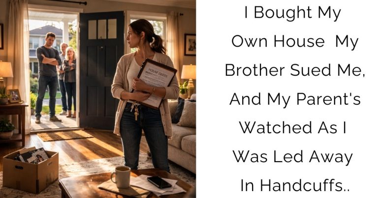 I Bought My Own House — My Brother Sued Me, And My Parent’s Watched As I Was Led Away In Handcuffs..