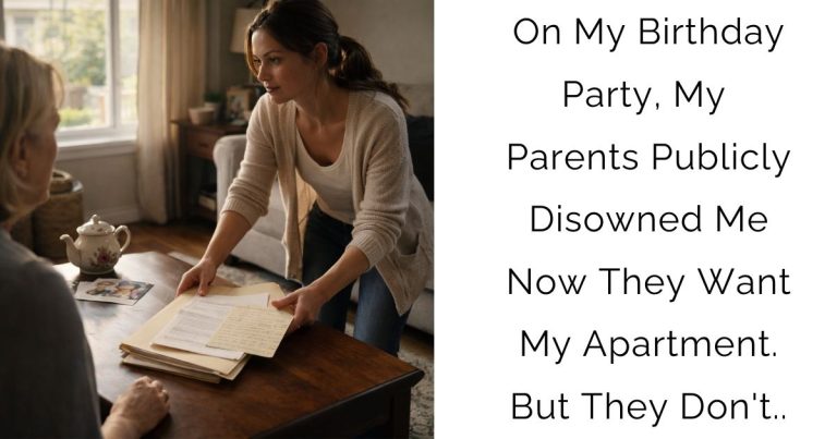 On My Birthday Party, My Parents Publicly Disowned Me — Now They Want My Apartment. But They Don’t..