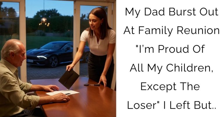 My DAD Burst Out At Family Reunion “I’m Proud Of All My Children, Except The Loser” I Left But..