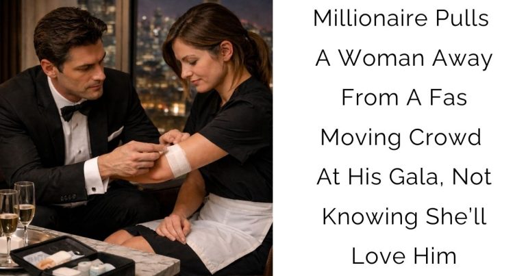 Millionaire Pulls A Woman Away From A Fast-Moving Crowd At His Gala, Not Knowing She’ll Love Him