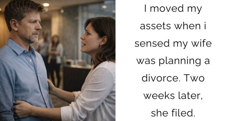 I moved my assets when i sensed my wife was planning a divorce. Two weeks later, she filed.