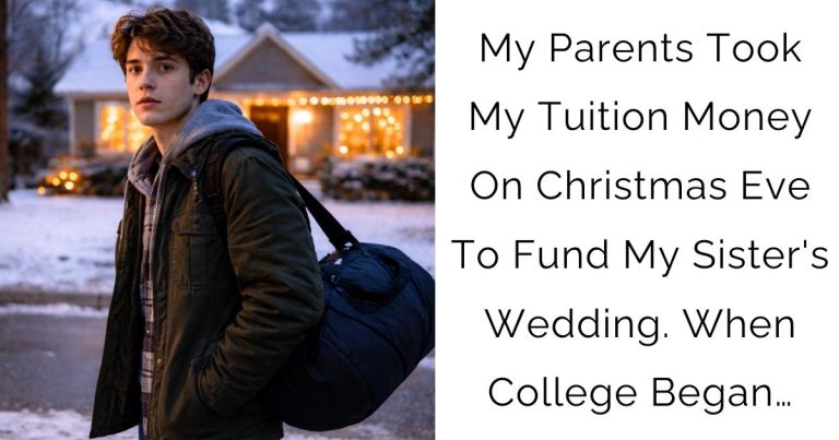 My Parents Took My Tuition Money On Christmas Eve To Fund My Sister’s Wedding. When College Began…