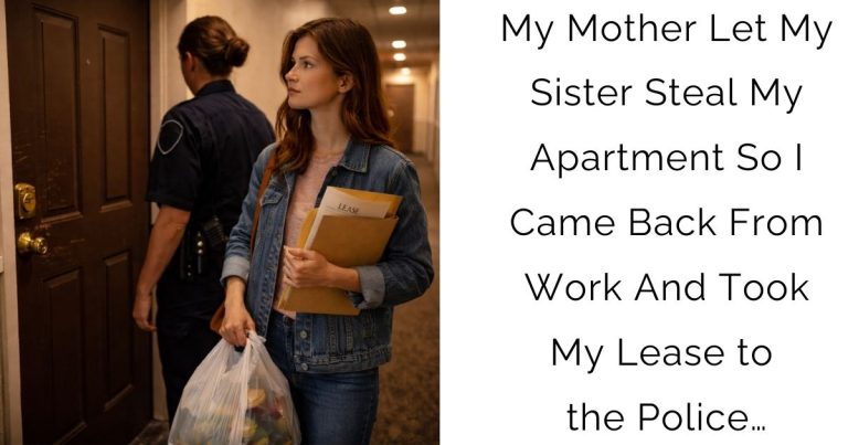 My Mother Let My Sister Steal My Apartment—So I Came Back From Work And Took My Lease to the Police…