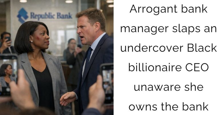 Arrogant bank manager slaps an undercover Black billionaire CEO—unaware she owns the bank
