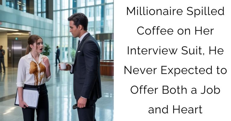 Millionaire Spilled Coffee on Her Interview Suit, He Never Expected to Offer Both a Job and Heart