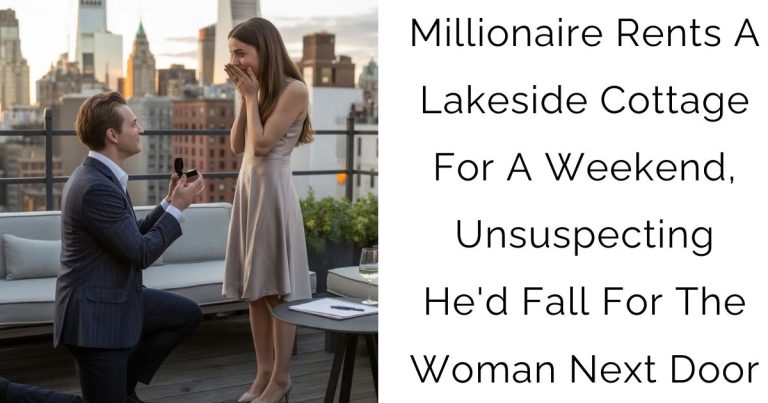 Millionaire Rents A Lakeside Cottage For A Weekend, Unsuspecting He’d Fall For The Woman Next Door