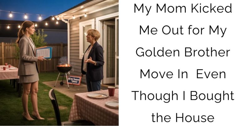 My Mom Kicked Me Out for My Golden Brother Move In — Even Though I Bought the House