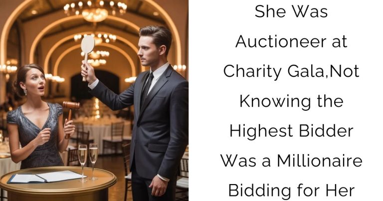 She Was Auctioneer at Charity Gala, Not Knowing the Highest Bidder Was a Millionaire Bidding for Her