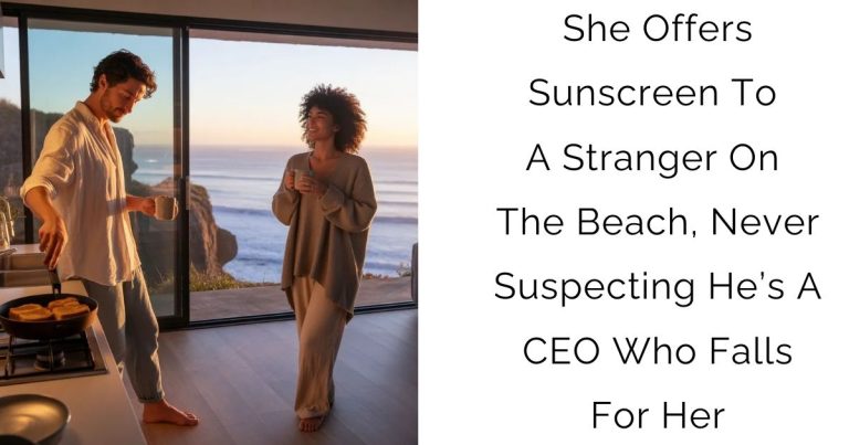 She Offers Sunscreen To A Stranger On The Beach, Never Suspecting He’s A CEO Who Falls For Her