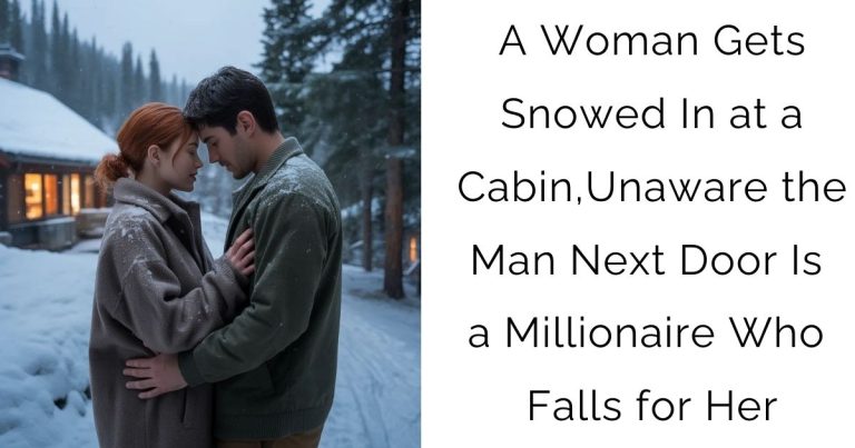 A Woman Gets Snowed In at a Cabin, Unaware the Man Next Door Is a Millionaire Who Falls for Her