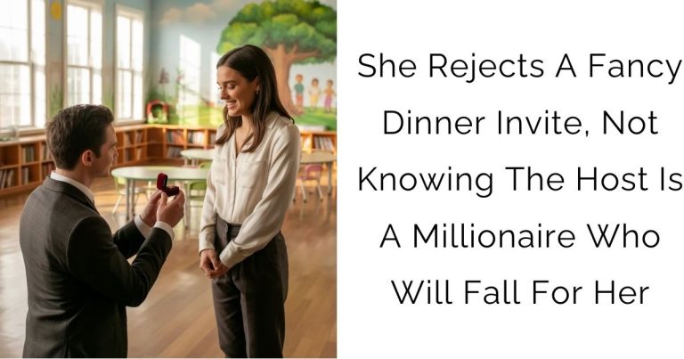 She Rejects A Fancy Dinner Invite, Not Knowing The Host Is A Millionaire Who Will Fall For Her