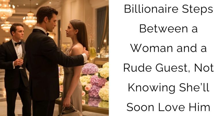 Billionaire Steps Between a Woman and a Rude Guest, Not Knowing She’ll Soon Love Him
