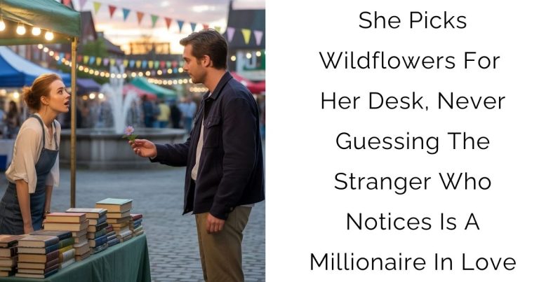 She Picks Wildflowers For Her Desk, Never Guessing The Stranger Who Notices Is A Millionaire In Love