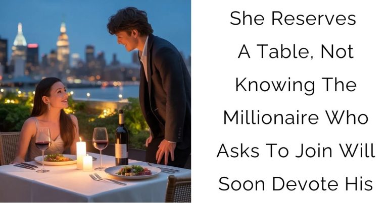 She Reserves A Table, Not Knowing The Millionaire Who Asks To Join Will Soon Devote His