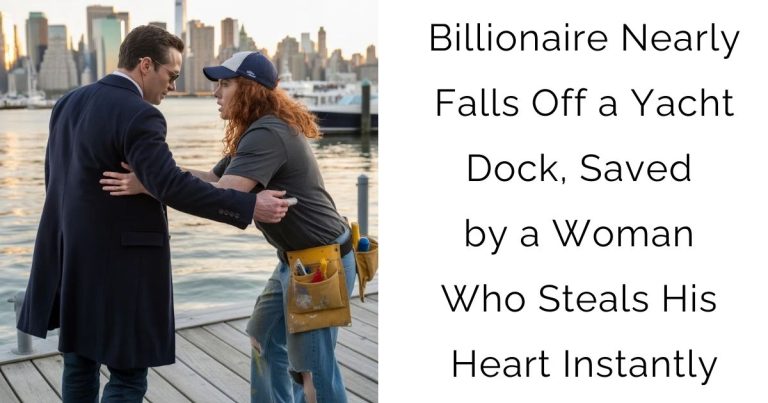Billionaire Nearly Falls Off a Yacht Dock, Saved by a Woman Who Steals His Heart Instantly