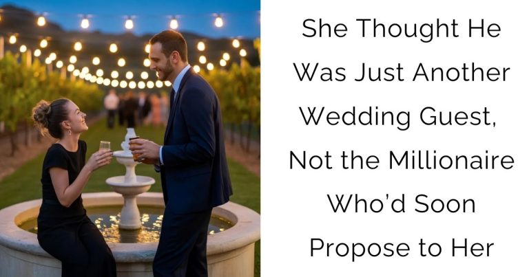 She Thought He Was Just Another Wedding Guest, Not the Millionaire Who’d Soon Propose to Her