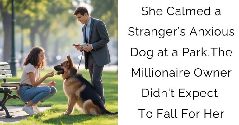 She Calmed a Stranger’s Anxious Dog at a Park, The Millionaire Owner Didn’t Expect To Fall For Her