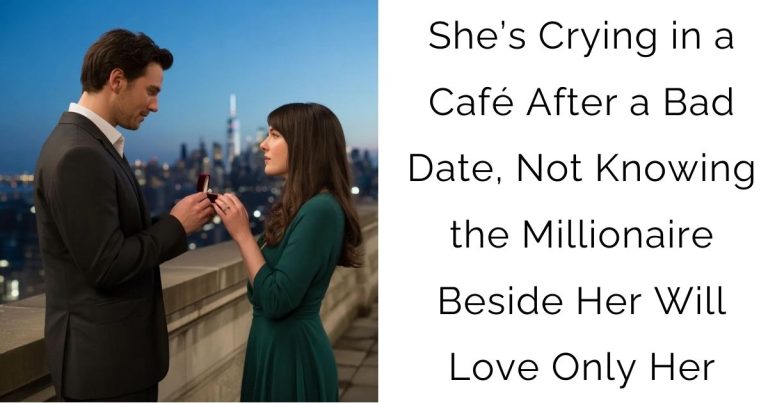 She’s Crying in a Café After a Bad Date, Not Knowing the Millionaire Beside Her Will Love Only Her
