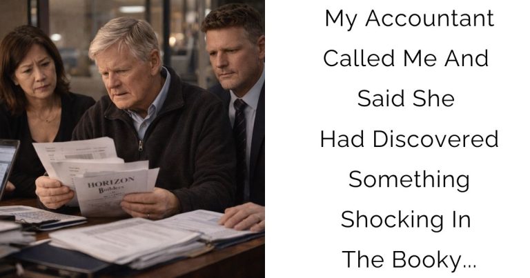 My Accountant Called Me And Said She Had Discovered Something Shocking In The Booky…