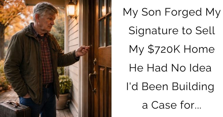 My Son Forged My Signature to Sell My $720K Home — He Had No Idea I’d Been Building a Case for…