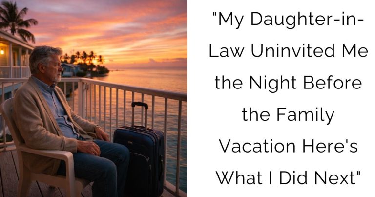 “My Daughter-in-Law Uninvited Me the Night Before the Family Vacation — Here’s What I Did Next”
