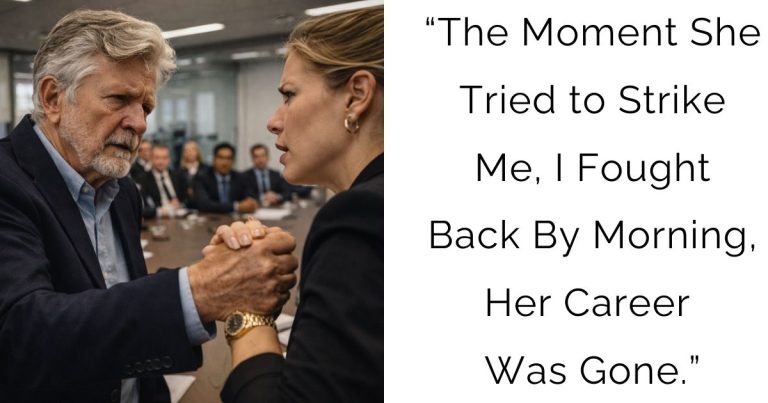 “The Moment She Tried to Strike Me, I Fought Back — By Morning, Her Career Was Gone.”