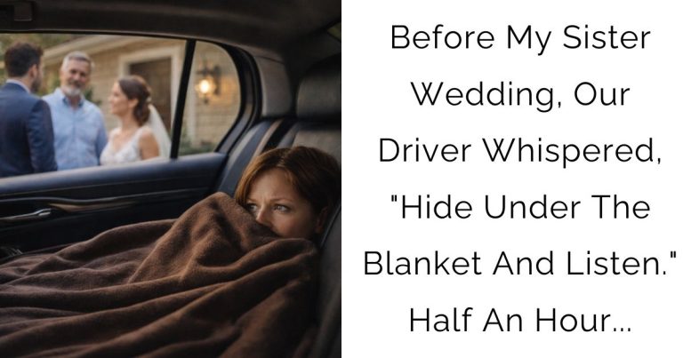 Before My Sister Wedding, Our Driver Whispered, “Hide Under The Blanket And Listen.” Half An Hour…