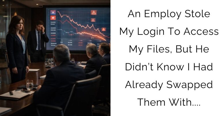 An Employ Stole My Login To Access My Files, But He Didn’t Know I Had Already Swapped Them With….