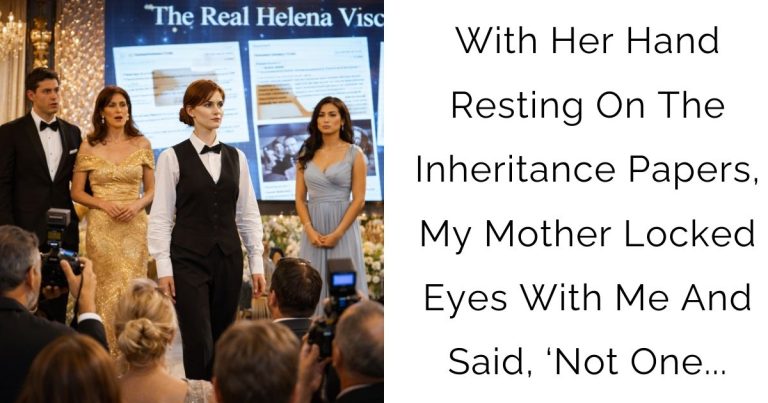 With Her Hand Resting On The Inheritance Papers, My Mother Locked Eyes With Me And Said, ‘Not One…